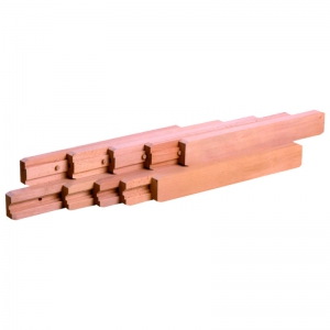 Coulisses de table - En bois - Ouverture centrale synchronisée
